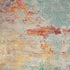 2' X 4' Sealife Abstract Power Loom Non Skid Area Rug